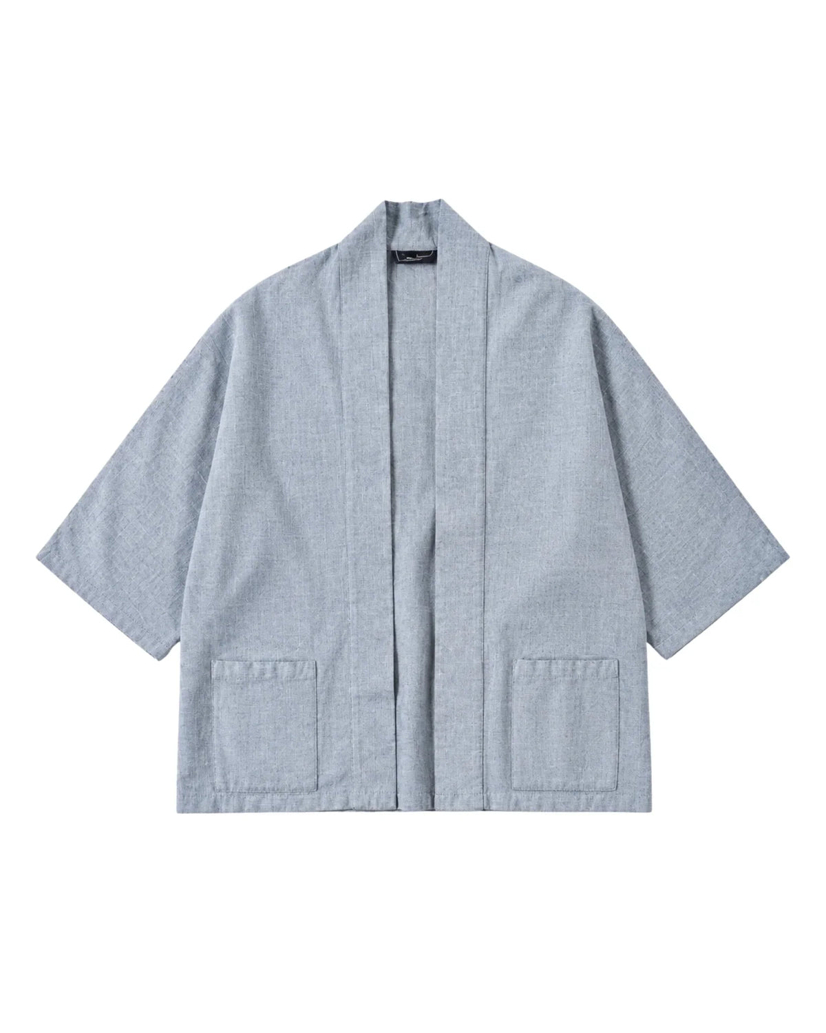 Linen kimono cardigan-silver mist
